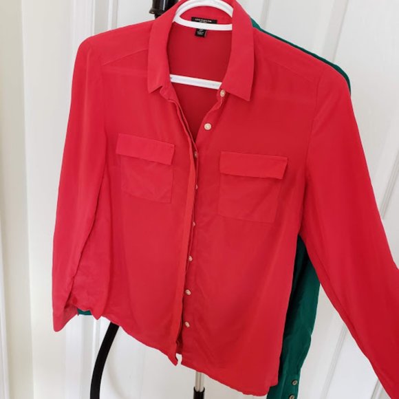 2 Silk Blouses - Ann Taylor - Picture 3 of 4